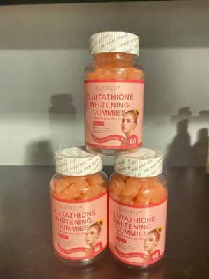 Glutathione whitening gummies 3 bottles (180 gummies three months supply)