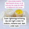 Day and Night Whitening and Lightning Cream for sunburn