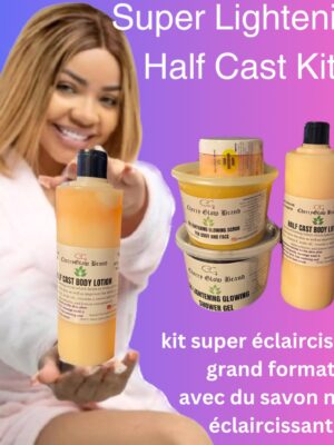 Half cast super lightening set with lightening black soap